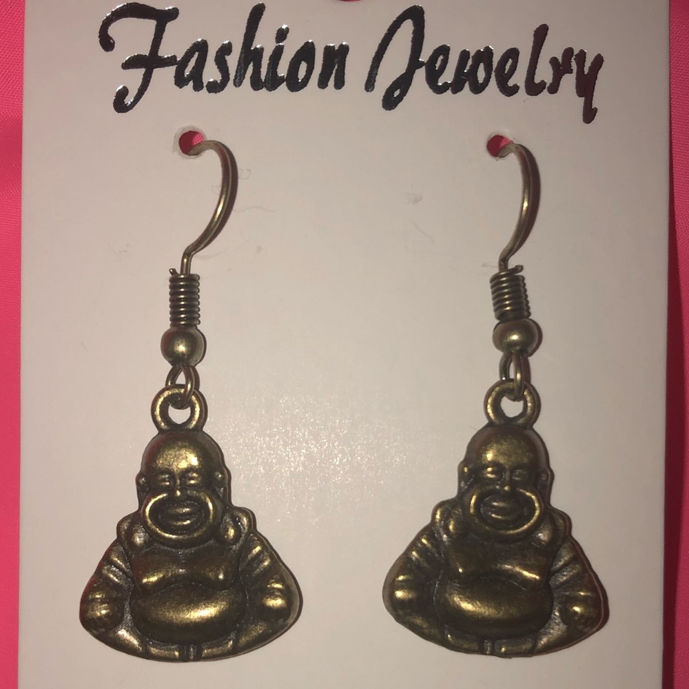 Vintage Buddha Earrings